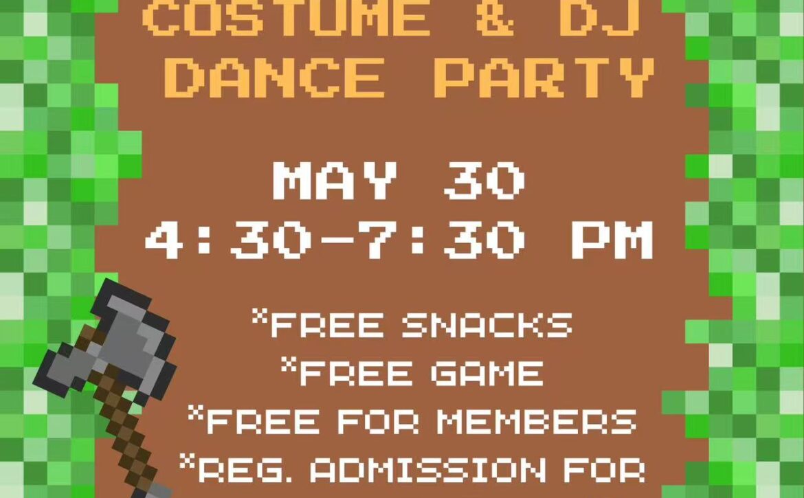 Minecraft Costume & DJ Dance Party